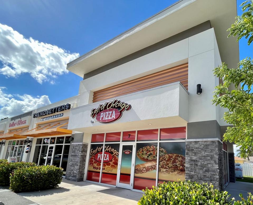 East of Chicago Pizza opened on Santa Barbara Boulevard in the new Mink Retail Center in January 2023.