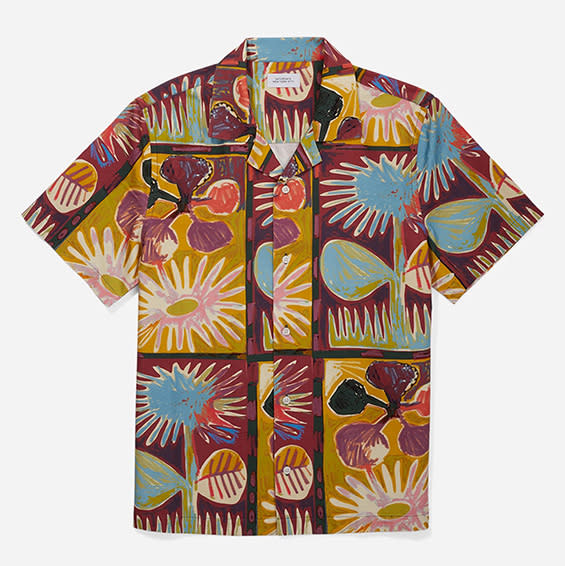 Saturdays NYC Summer Bloom Canty Shirt, Nature T-Shirts for Men