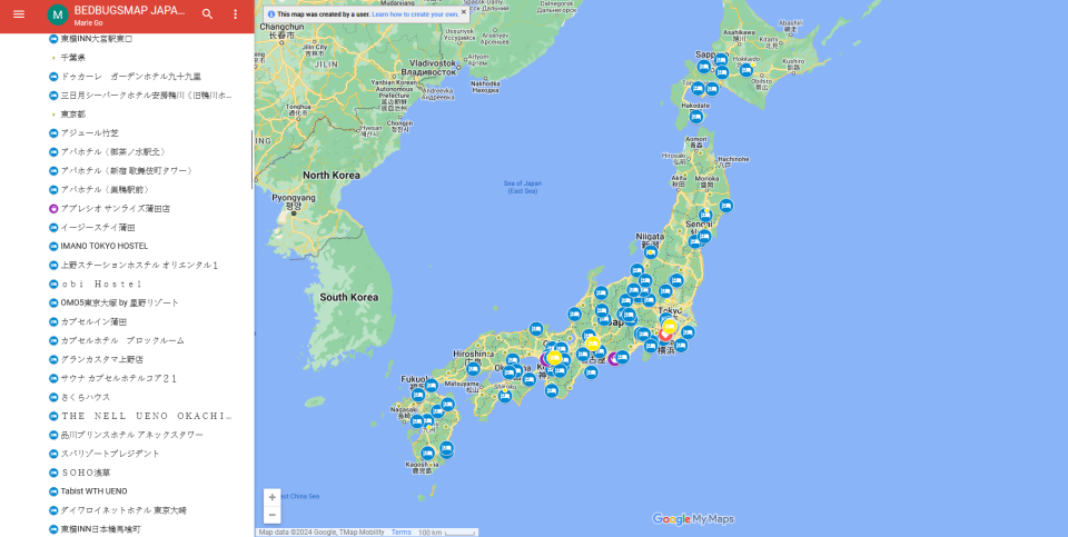 日本電車驚見「超級床蝨」！東京、神奈川都有 專家警告5月恐怕爆發床蝨潮 遊日可參考民間床蝨酒店地圖