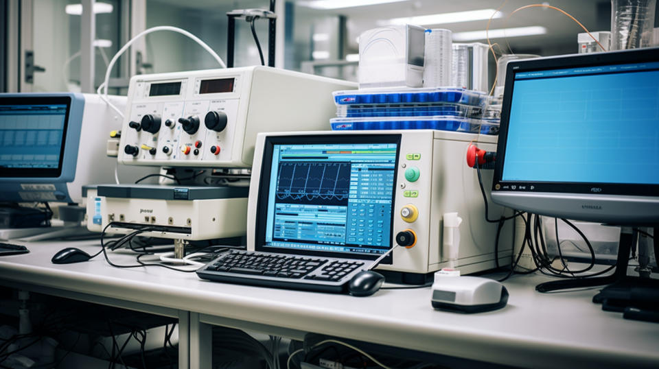 A research laboratory showing advanced diagnostic equipment used to protect public health.