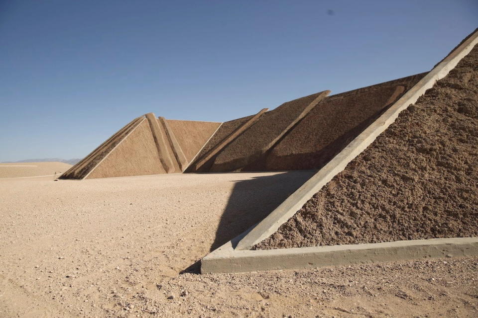 The ruin-like concrete structures of Michael Heizer's 