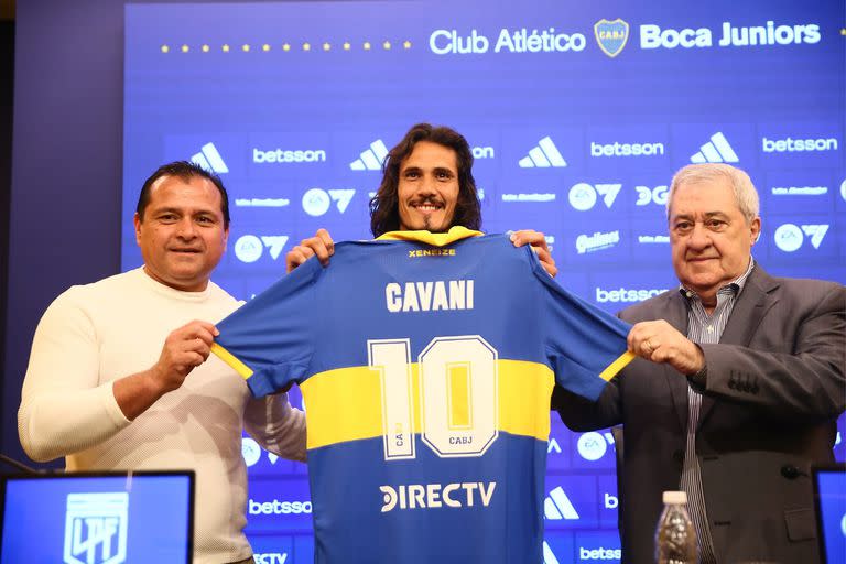 Presentación de Edinson Cavani en Boca Juniors. 31/07/23