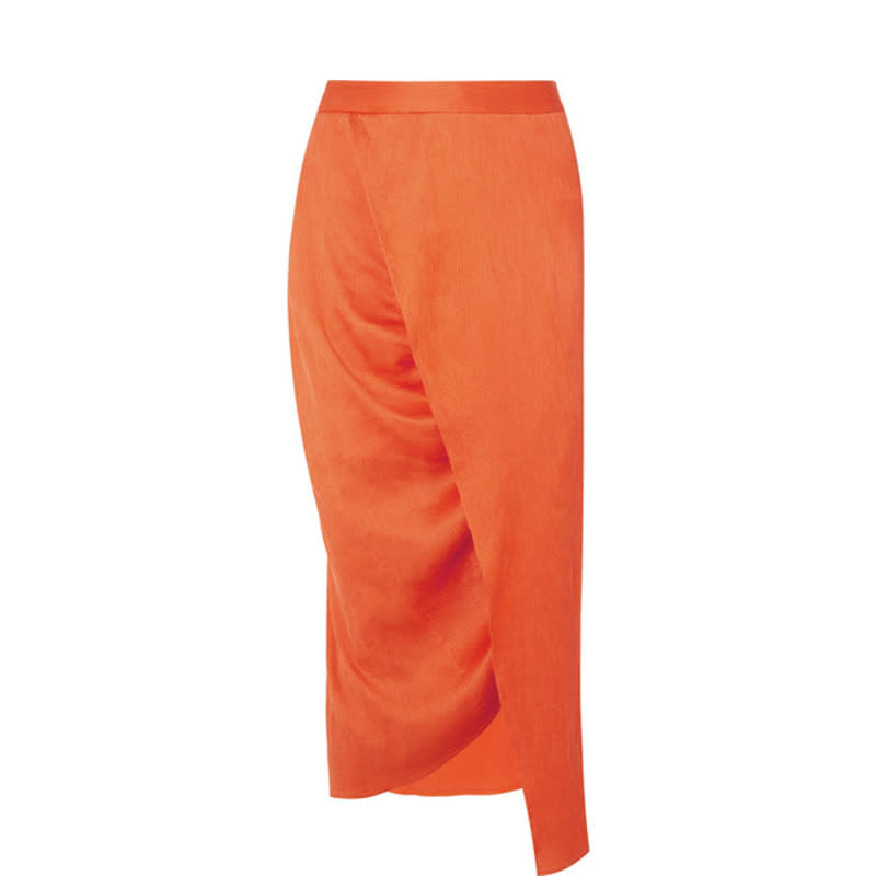 <a rel="nofollow noopener" href="https://rstyle.me/~atdba" target="_blank" data-ylk="slk:Wrap-Effect Plissé Silk-Satin Midi Skirt, $795Sies Marjan's exclusive collection for Net-A-Porter is as bold as it is cool. Take this punchy orange asymmetric wrap skirt, for instance.;elm:context_link;itc:0;sec:content-canvas" class="link ">Wrap-Effect Plissé Silk-Satin Midi Skirt, $795<p>Sies Marjan's exclusive collection for Net-A-Porter is as bold as it is cool. Take this punchy orange asymmetric wrap skirt, for instance.</p> </a>