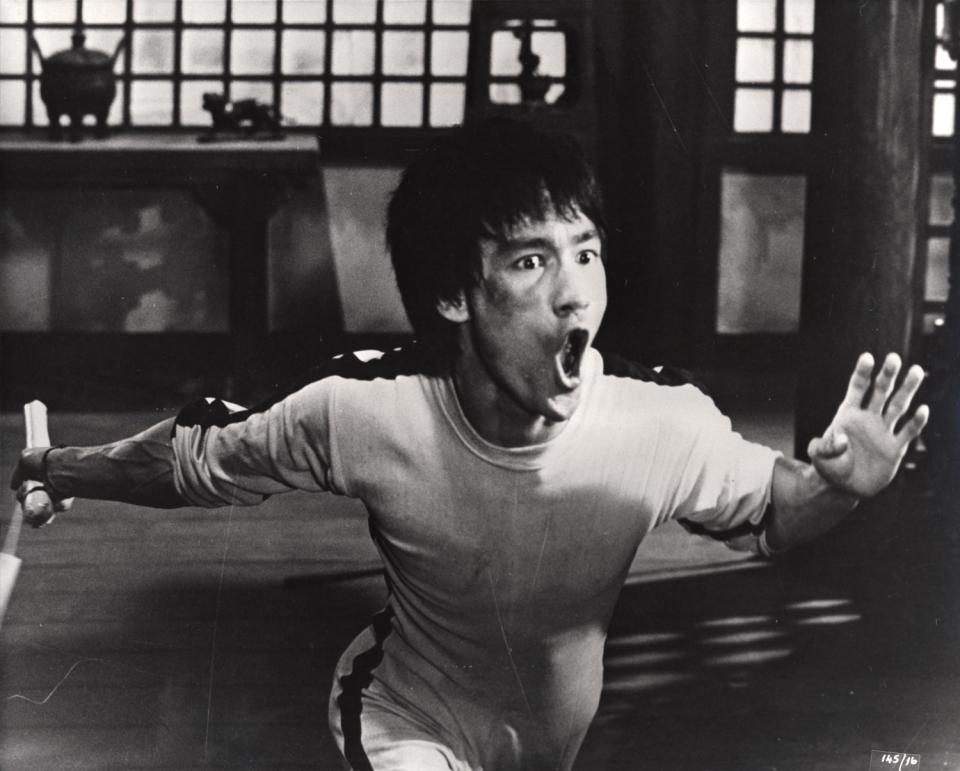 Bruce Lee in a scene from "Game of Death" by director Robert Clouse.