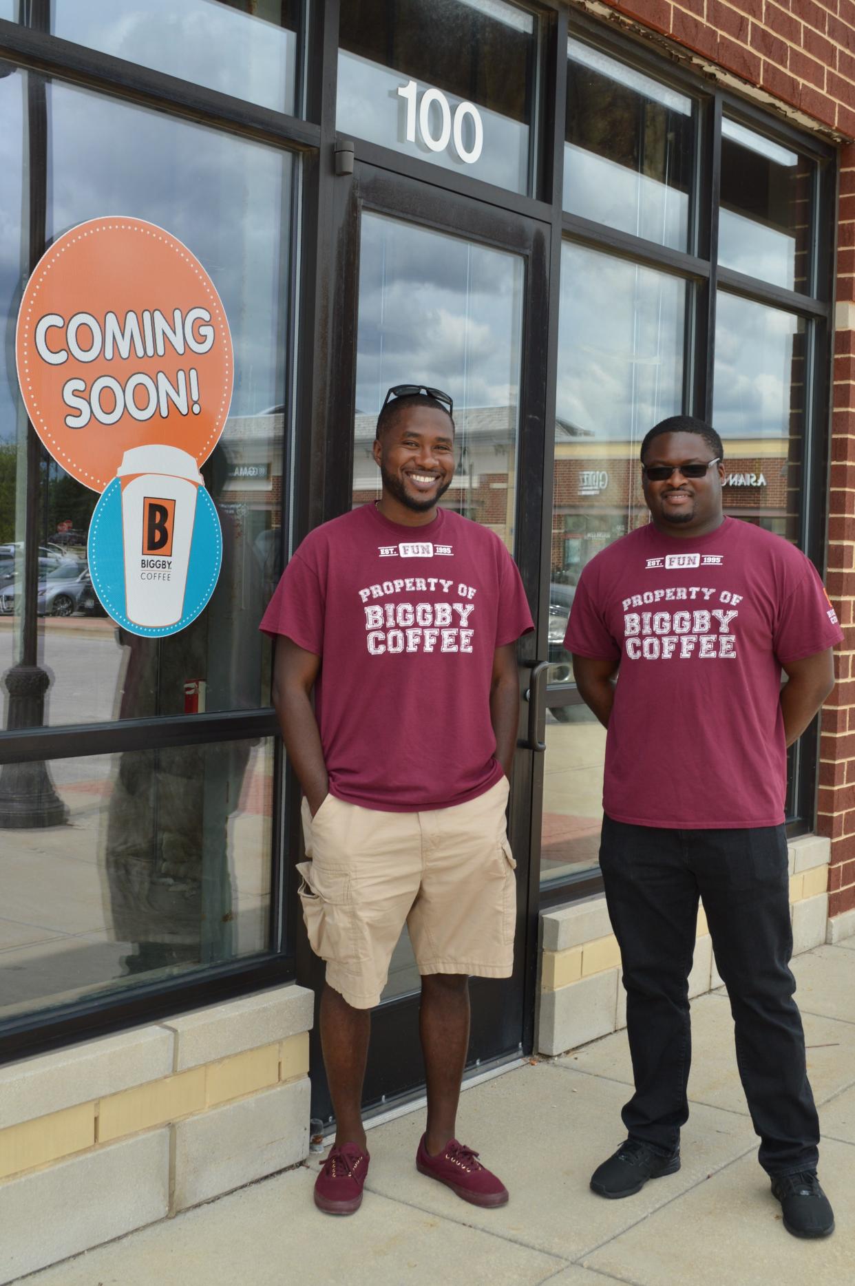 Milwaukee natives Keith Washington and Curtis Grace already run a Biggby Coffee in Franklin and hope to open a second location in Cudahy this fall.