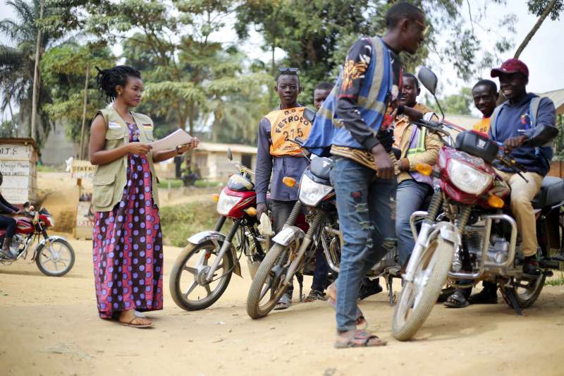 2020年4月，非洲剛果民主共和國同時面臨伊波拉病毒、新冠病毒疫情肆虐（AP）