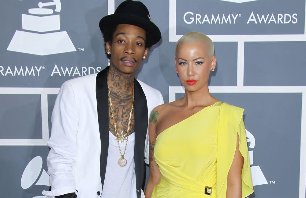 Wiz Khalifa and Amber Rose are still good friends credit:Bang Showbiz