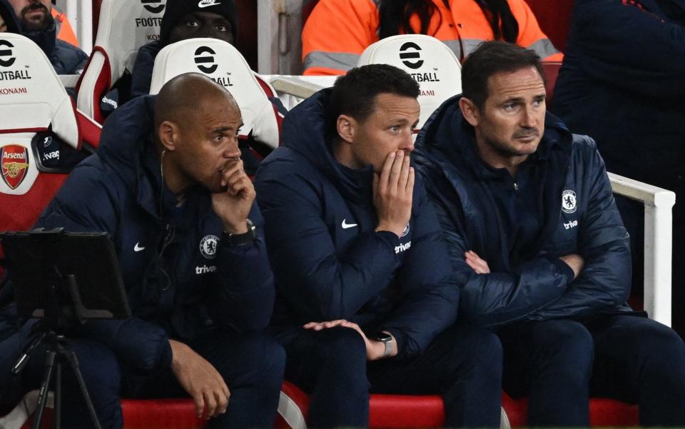 Frank Lampard on the touchline at the Emirates - Mauricio Pochettino is no magician – Chelsea will take years to rebuild - Reuters/Dylan Martinez