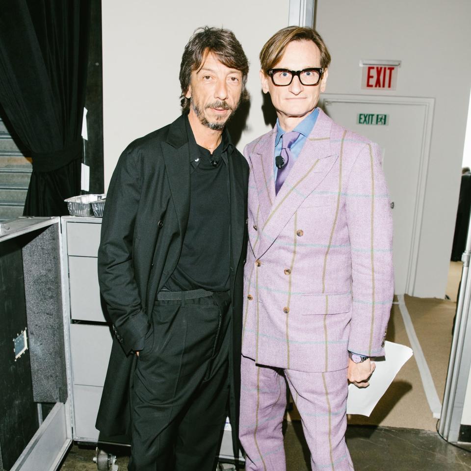 Valentino’s Pierpaolo Piccioli spoke to Hamish Bowles about his couture dreams at Vogue’s Forces of Fashion conference.