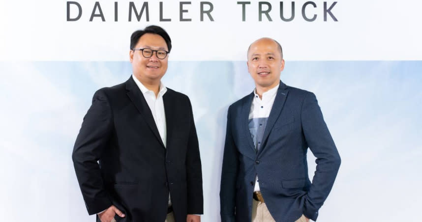 台灣戴姆勒亞洲商車執行長朴正祐（左）與產品行銷總監黃俊賓（右）。（圖／台灣戴姆勒亞洲商車提供）