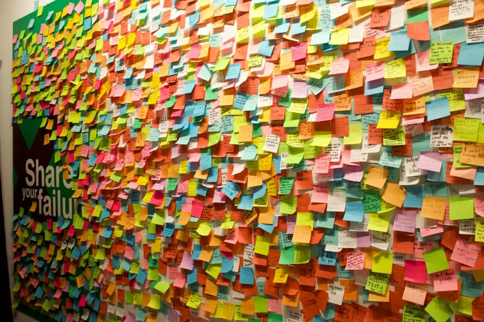 The post-it wall. <em>Charlotte Hu</em>