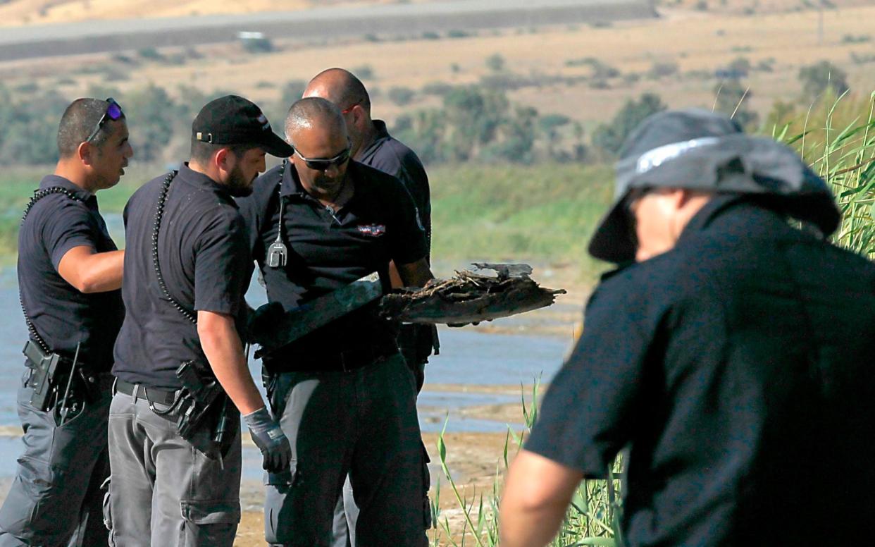 Israeli forces search the Sea of Galilee coasts for the remains of a reported drone launched from Syria and intercepted by a Patriot missile - AFP