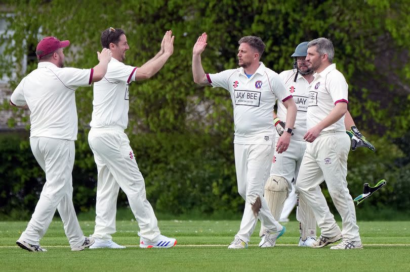 Former Bristol Rovers and Torquay United midfielder and ex-Gloucester City manager Lee Mansell was among the wickets for Whitminster in the County League -Credit:Brian Rossiter