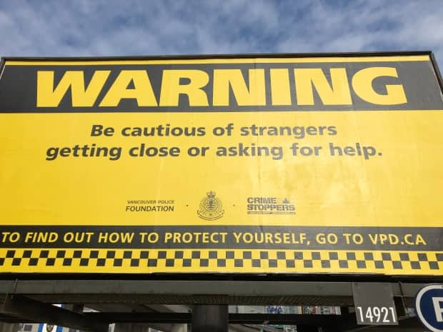 The Vancouver Police Department, Metro Vancouver Crime Stoppers and the Vancouver Police Foundation have partnered for a public awareness campaign about distraction thefts, usually committed by strangers who get uncomfortably close to victims. (Don Marce/CBC News - image credit)