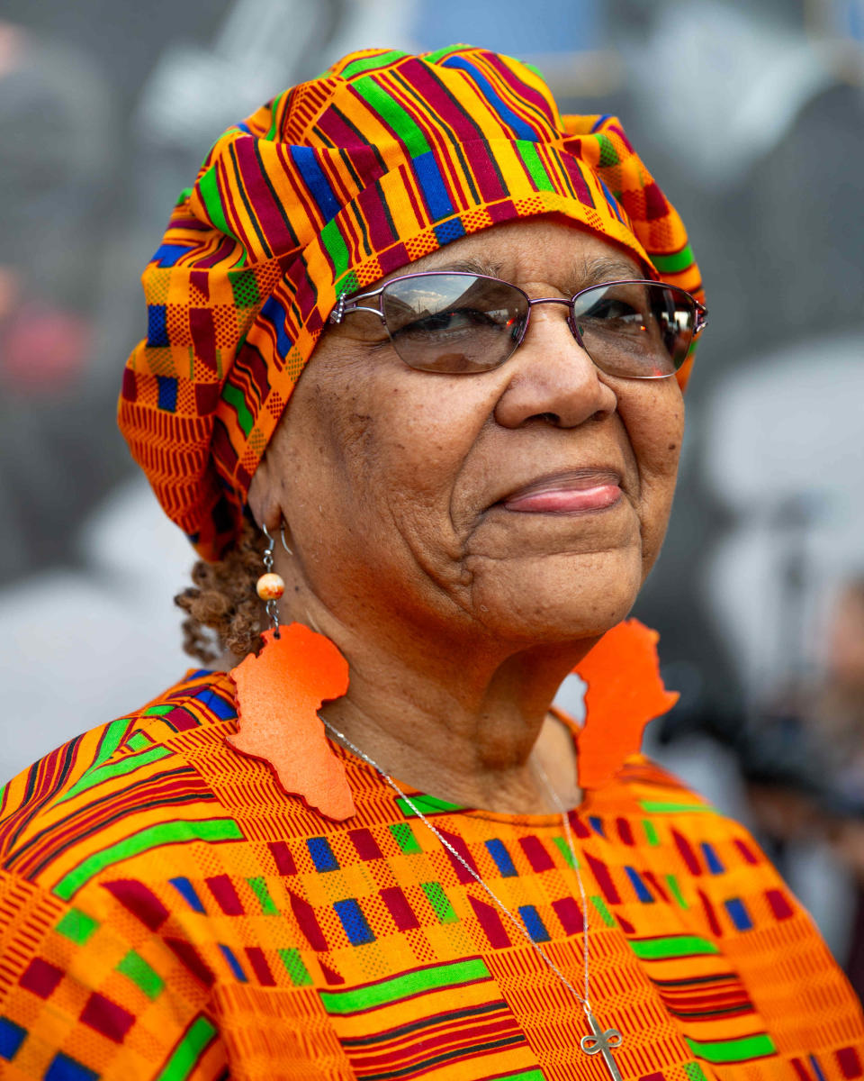 Diane Sheffield poses for a portrait in Rochester, N.Y. on Aug. 17, 2023.