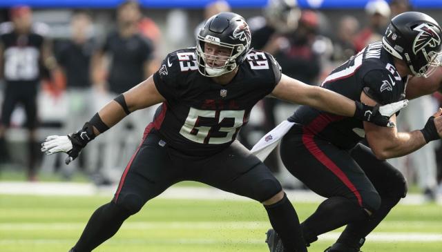 Falcons' Chris Lindstrom, Tyler Allgeier recognized by PFWA