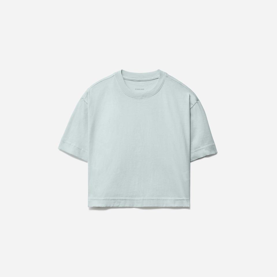 <p><strong>Everlane</strong></p><p>everlane.com</p><p><a href="https://go.redirectingat.com?id=74968X1596630&url=https%3A%2F%2Fwww.everlane.com%2Fproducts%2Fwomens-organic-cotton-cropped-tee-ice-blue&sref=https%3A%2F%2Fwww.harpersbazaar.com%2Ffashion%2Ftrends%2Fg37038622%2Feverlane-summer-sale-best-items%2F" rel="nofollow noopener" target="_blank" data-ylk="slk:Shop Now;elm:context_link;itc:0;sec:content-canvas" class="link ">Shop Now</a></p><p><strong><del>$18</del> $15</strong></p><p>The wardrobe limit on boxy cropped tees simply doesn’t exist. <br></p>