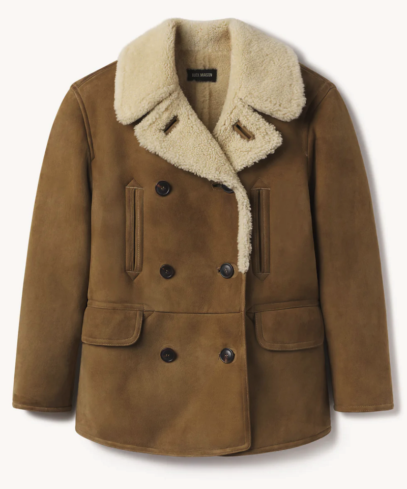 <p><a href="https://go.redirectingat.com?id=74968X1596630&url=https%3A%2F%2Fwww.buckmason.com%2Fproducts%2Fbronze-brown-roper-shearling-peacoat-1%3Fvariant%3D41043320930387%26gad_source%3D1%26gclid%3DCjwKCAiA5L2tBhBTEiwAdSxJX-4eqmy67c-FvfSnWZTCfbR0TWlDeOjuNbIByaLNm8EB_NsBkfAE6RoCqg8QAvD_BwE%26gclsrc%3Daw.ds&sref=https%3A%2F%2Fwww.esquire.com%2Fstyle%2Fmens-fashion%2Fg12765530%2Fshearling-coat-jacket-men%2F" rel="nofollow noopener" target="_blank" data-ylk="slk:Shop Now;elm:context_link;itc:0;sec:content-canvas" class="link ">Shop Now</a></p><p>Roper Shearling Peacoat</p><p>buckmason.com</p><p>$1498.00</p>