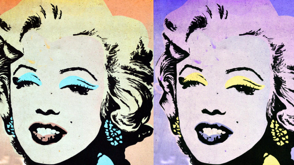 Marilyn Monroe à la Andy Warhol