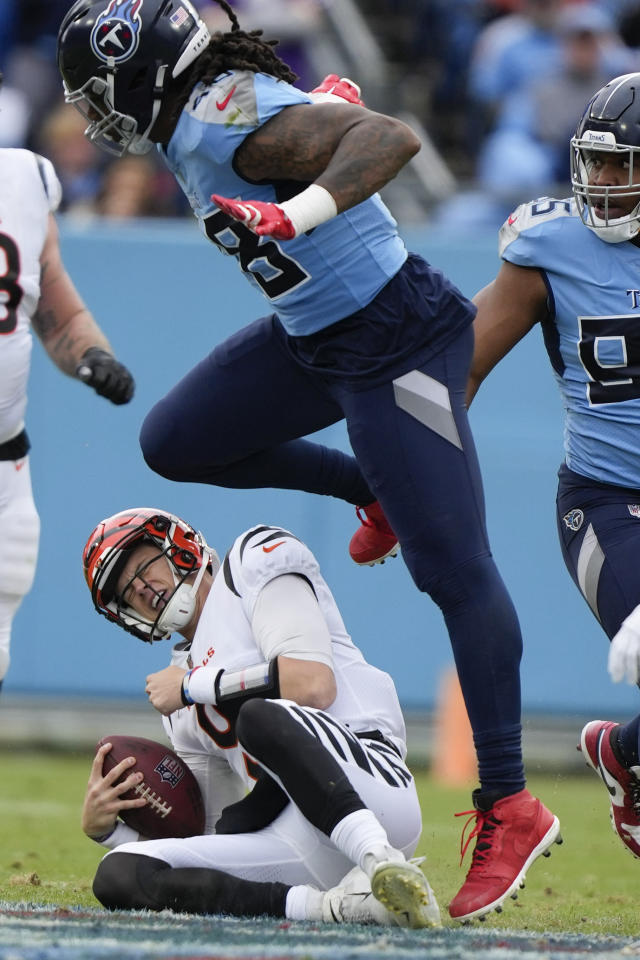 Burrow's TD pass to Higgins lifts Bengals over Titans 20-16 - The San Diego  Union-Tribune