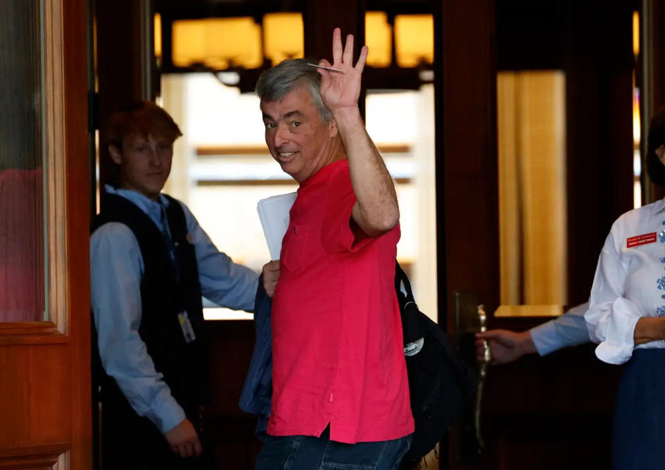 Eddy Cue vertrat zusammen mit Tim Cook Apple auf der Konferenz. - Copyright: Kevork Djansezian/Getty Images