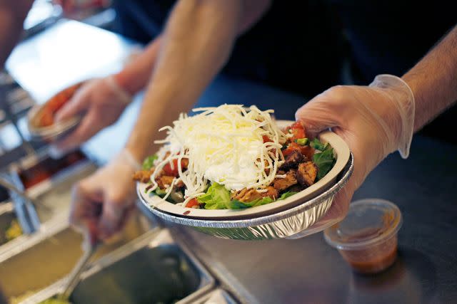 Luke Sharrett/Bloomberg via Getty Images Chipotle burrito bowl