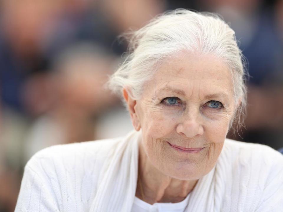 Headshot of actor Vanessa Redgrave at the Cannes Film Festival, May 2016 