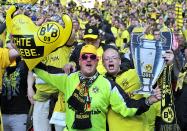 Borussia Dortmund fans in the stands