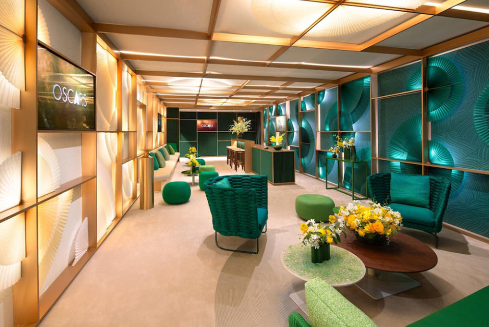 The 96th Oscars Greenroom, designed by Rolex