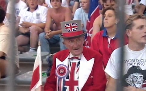 England fans at Italia 90 - Credit: BBC