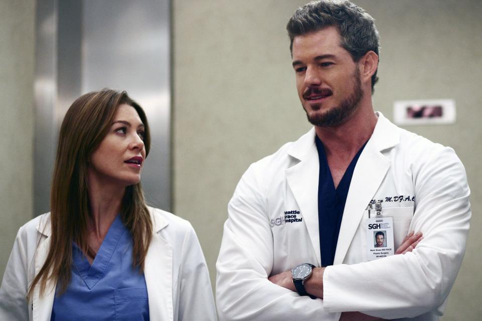 <p>Introduced in season 2 as a hot foil to Dempsey's McDreamy, Eric Dane played Mark Sloan (a.k.a. McSteamy), the plastic surgeon Derek's ex-wife, Addison, had an affair with. </p>