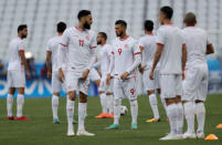 Soccer Football - World Cup - Tunisia Training - Volgograd Arena, Volgograd, Russia - June 17, 2018 Tunisia's Anice Badri during training REUTERS/Ueslei Marcelino