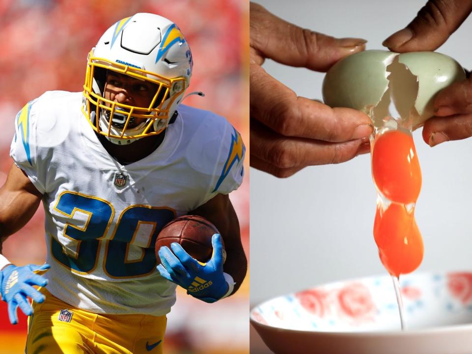 Austin Ekeler, eggs