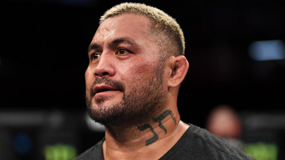 Mark Hunt had a sad end to his time in the UFC. Pic: Getty