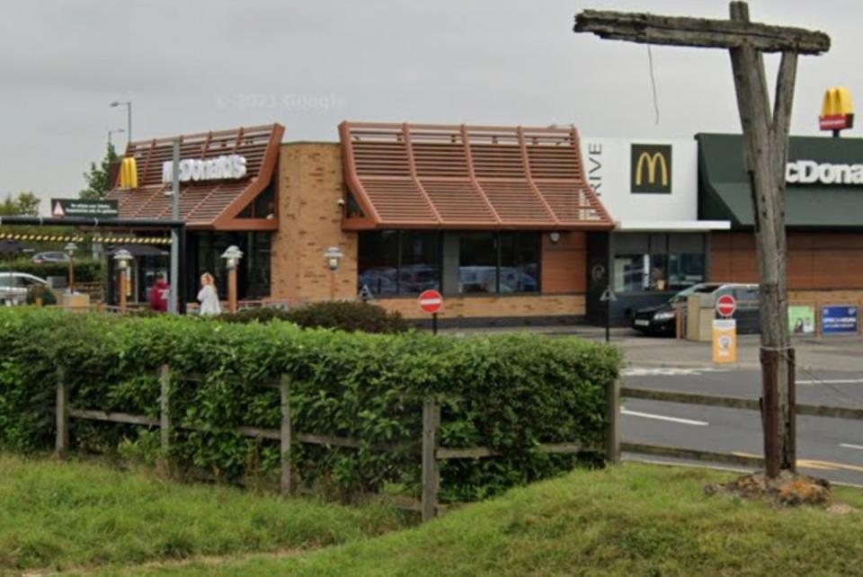 The six victims worked at The McDonald’s branch in Caxton Gibbet (Google)