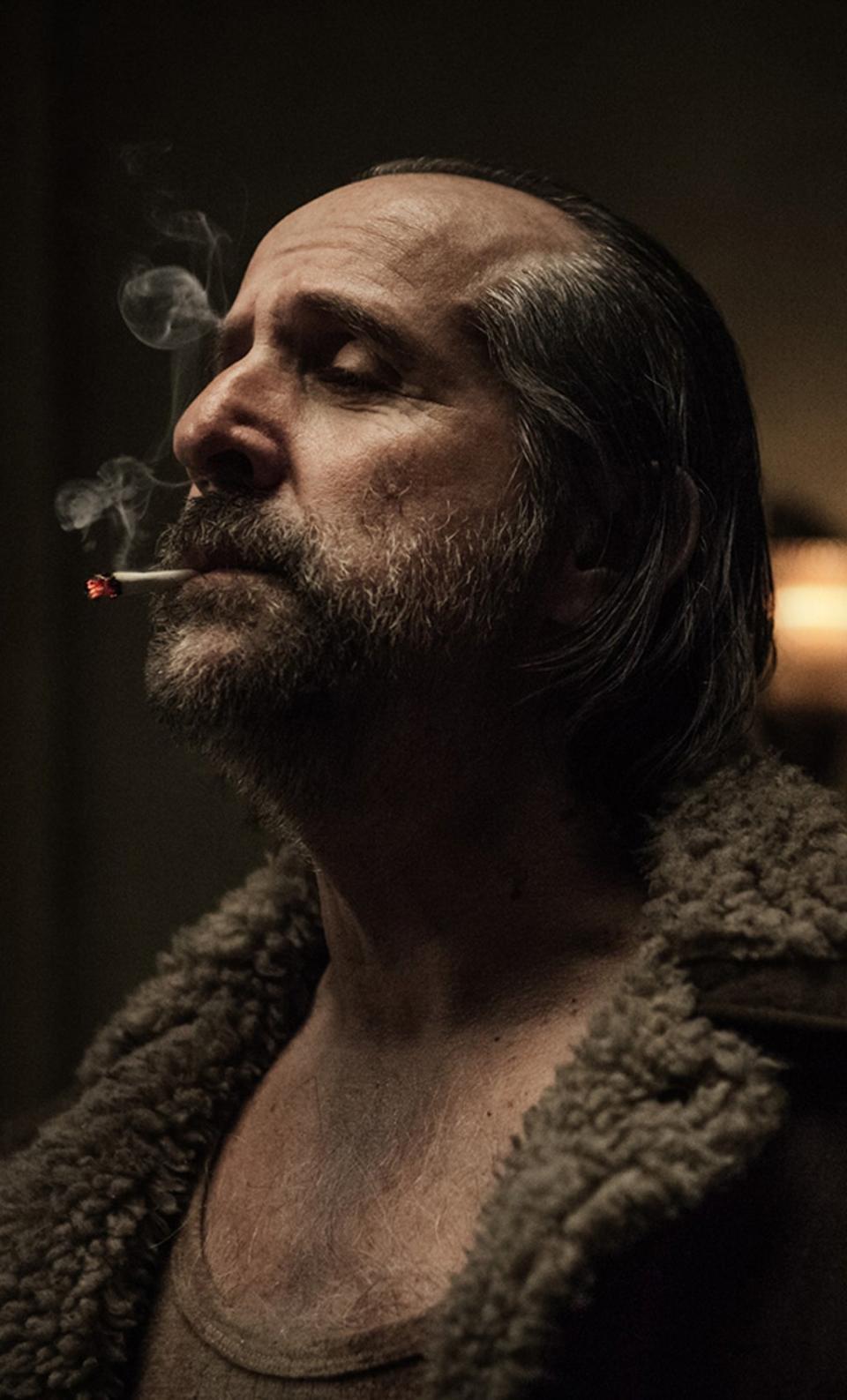 As a Slavic god of darkness and death in the TV series ‘American Gods’ (Jan Thijs/Amazon Prime/Kobal/Shutterstock)