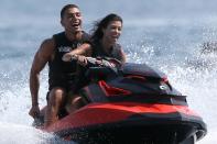 They then hit the water for a thrilling jet ski adventure.