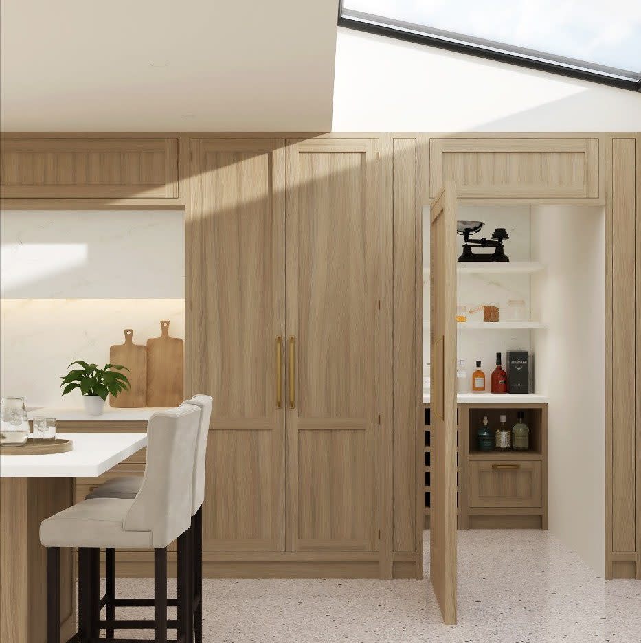 Wood kitchen by Olive & Barr