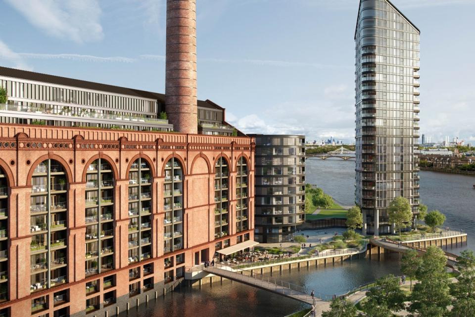 Homes have gone on sale at ‘Powerhouse’, the transformed Lots Road Power Station on Chelsea Creek  (Handout)