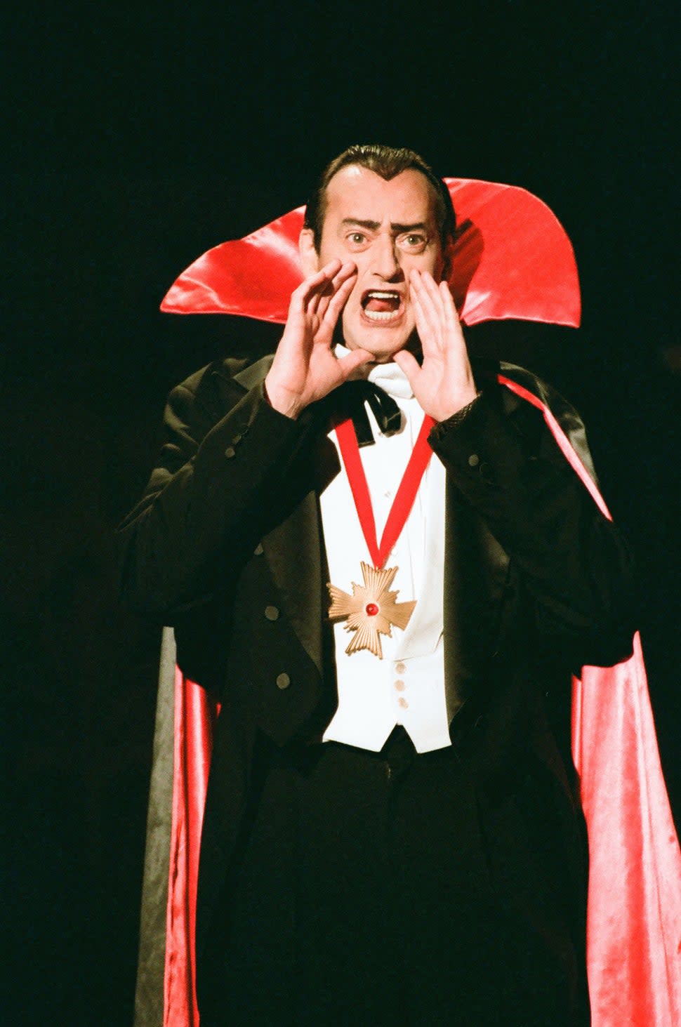 THE TONIGHT SHOW WITH JAY LENO -- Episode 793 -- Pictured: Actor Joe Flaherty as Dracula during the 