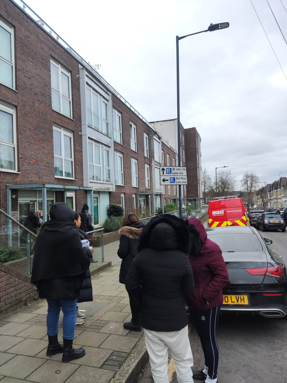 Residents await permission to collect belongings from their homes (Barney Davis)