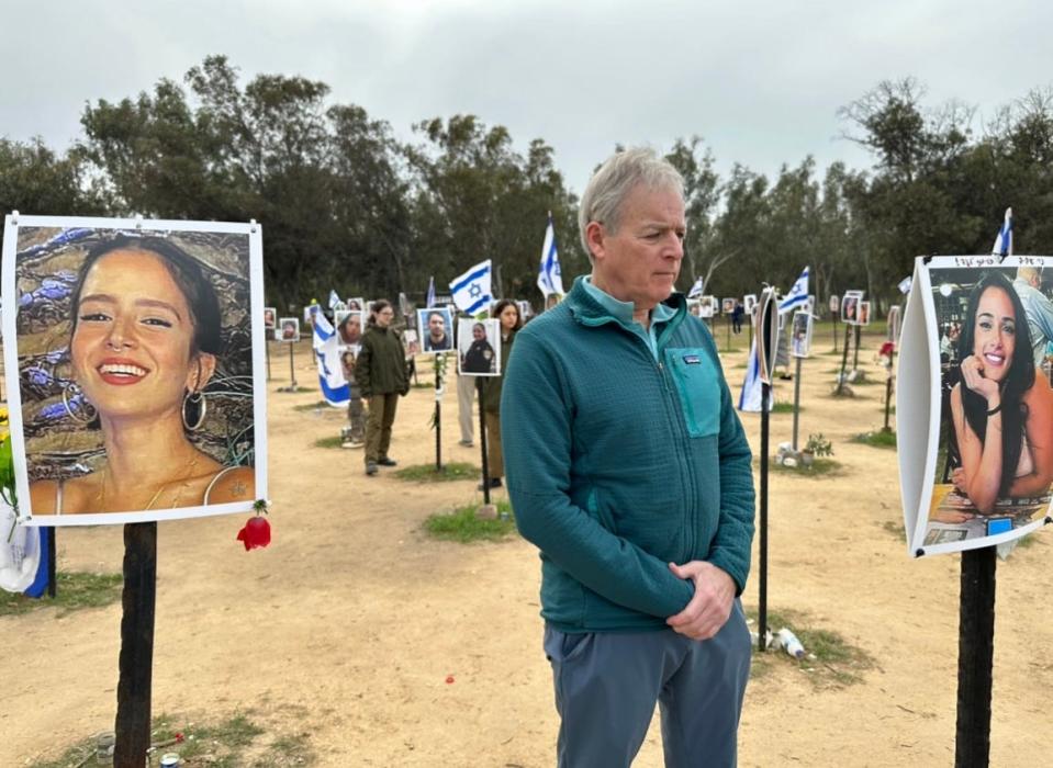 Mark Patinkin visits the Nova Festival memorial site.