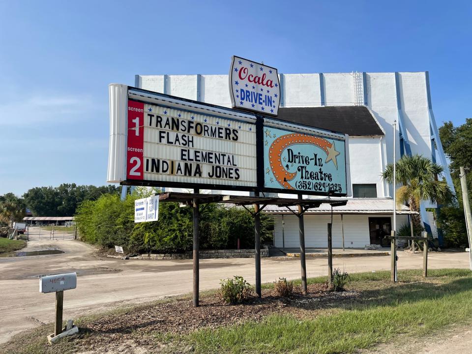 The Ocala Drive-In located of South U.S. 441 is now dry after last week's heavy rains.