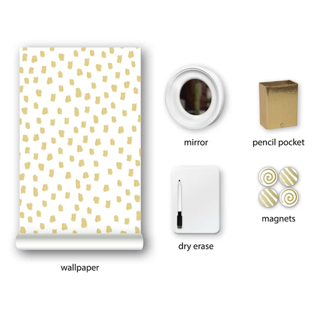 Mind Reader Dot Locker Wallpaper, Repositionable, Magnetic