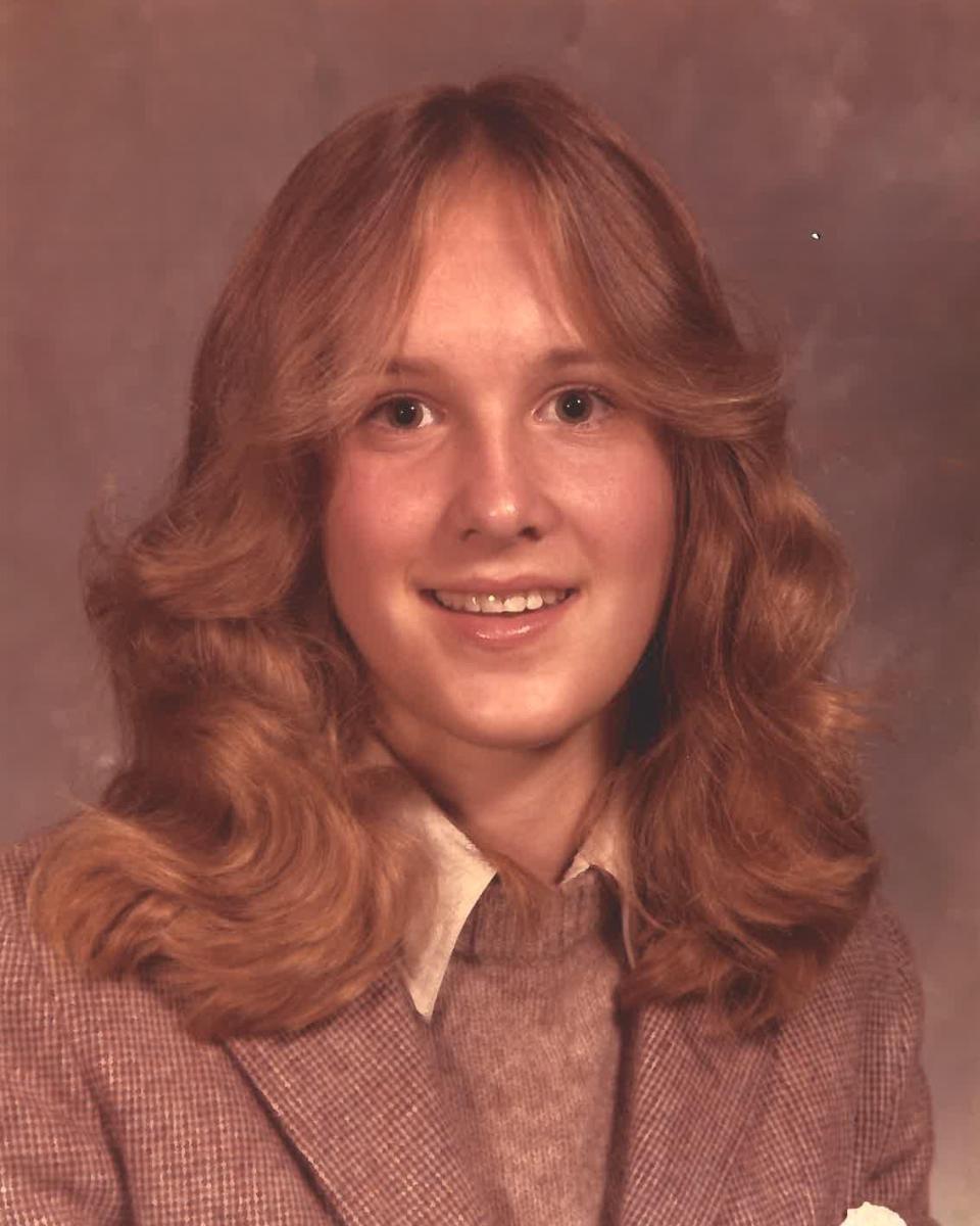 A high school yearbook photo of Janet Nash.