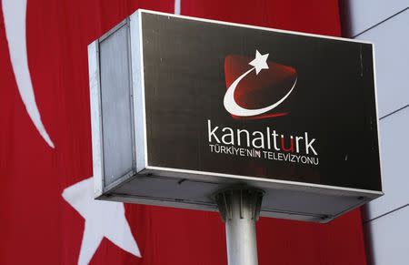 A logo of the Kanalturk TV is pictured at the Kanalturk and Bugun TV building in Istanbul, Turkey, October 28, 2015. REUTERS/Murad Sezer