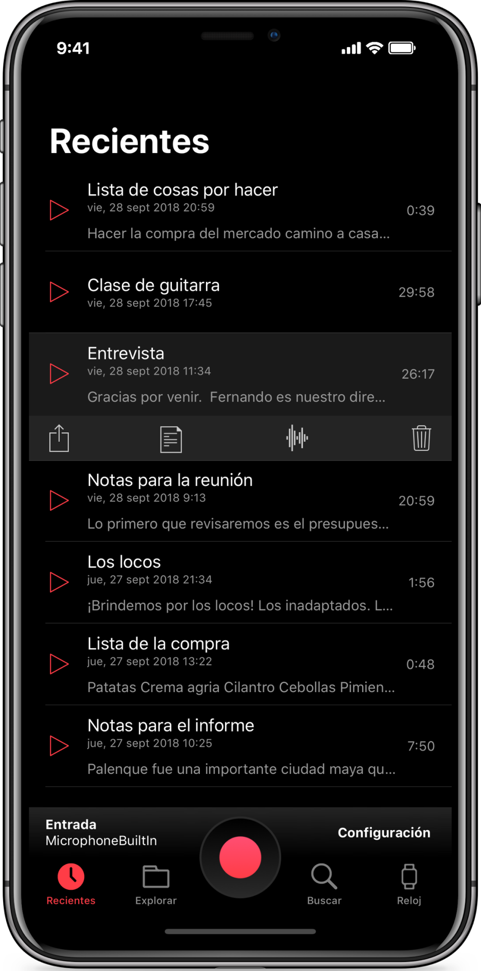 Una potente app para grabación y gestión de audios en el iPhone.