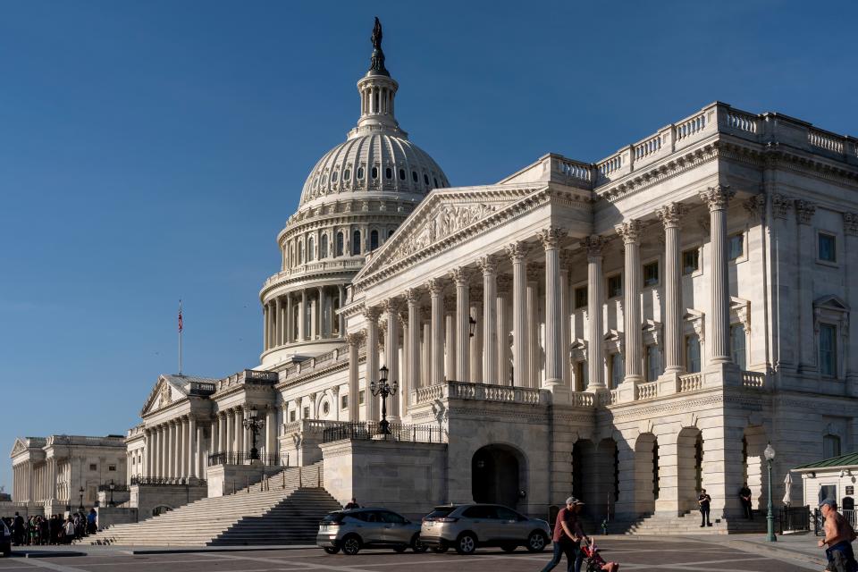 The Capitol is seen in Washington, Thursday, March 14, 2024.