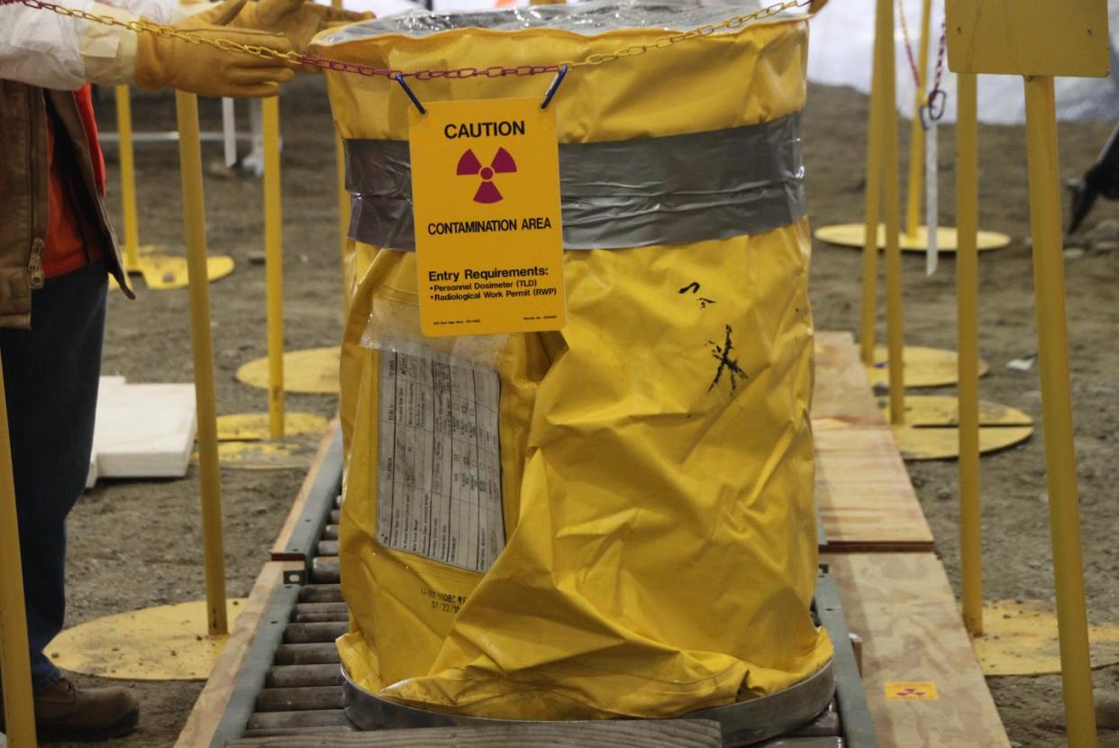 Packaging excavated radioactive materials at the Hanford site in Washington state. <a href="https://flic.kr/p/cpEWtw" rel="nofollow noopener" target="_blank" data-ylk="slk:USDOE;elm:context_link;itc:0;sec:content-canvas" class="link ">USDOE</a>