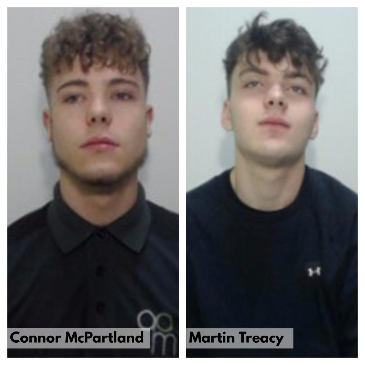 Connor McPartland and Martin Treacy killed an Uber driver after he asked them to stop eating in the back of his taxi (SWNS)